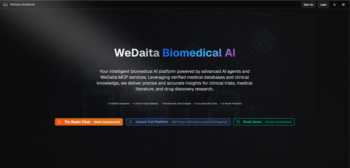 WeDaita BioMedAI v2.0.0