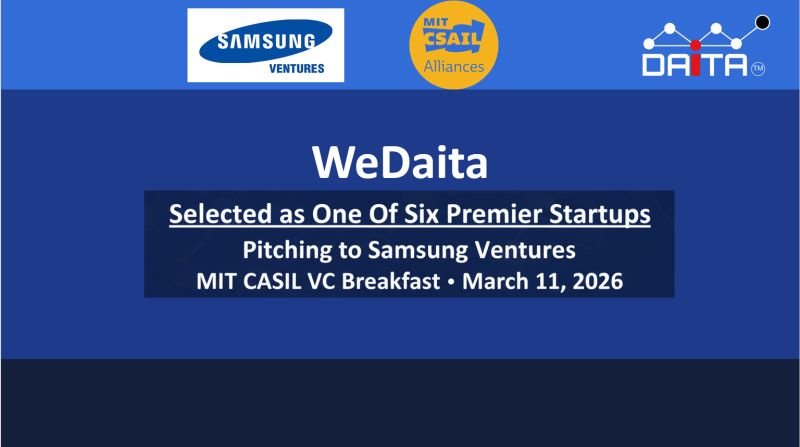 WeDaita selected as one of six premier startups to pitch to Samsung Ventures at the VC Breakfast